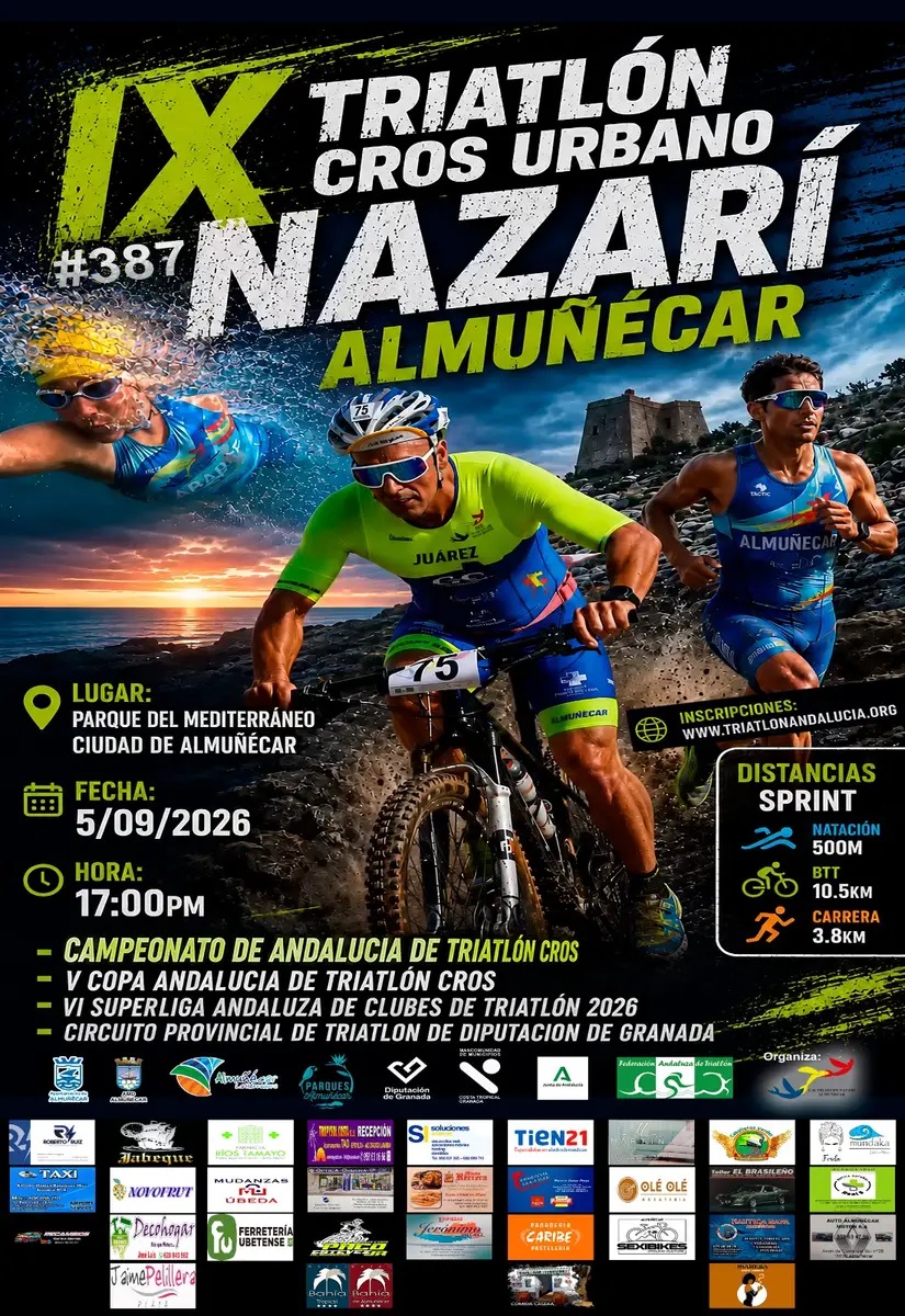 IX TRIATL�N CROS/URBANO NAZAR� ALMU��CAR #387